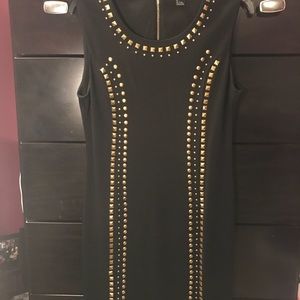 Forever 21 Black Studded Dress